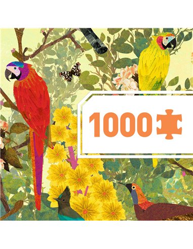 Puzzle Gallery Peaceful birds - 1000 pcs - Djeco