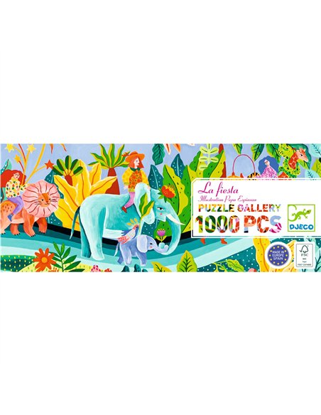 Puzzle Gallery La fiesta - 1000 pcs - Djeco