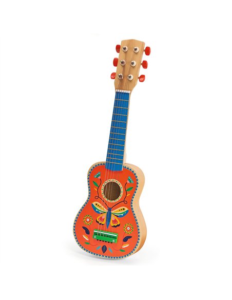 Guitare Animambo 6 cordes métalliques - Petit Modèle - Djeco