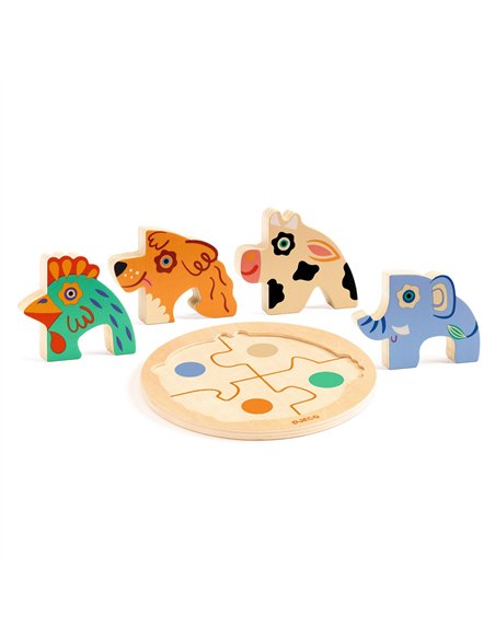Puzzle bois Rondo Dog Djeco