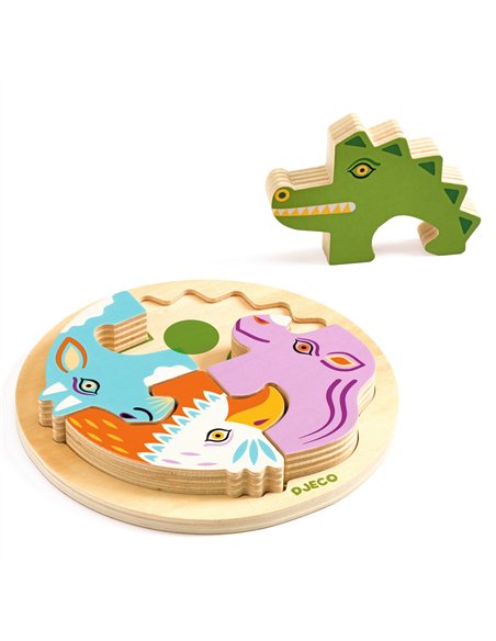Puzzle bois Rondo Croco Djeco