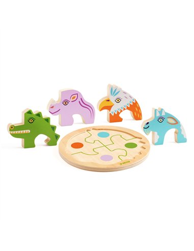 Puzzle bois Rondo Croco Djeco