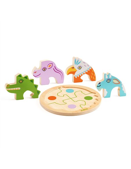 Puzzle bois Rondo Croco Djeco