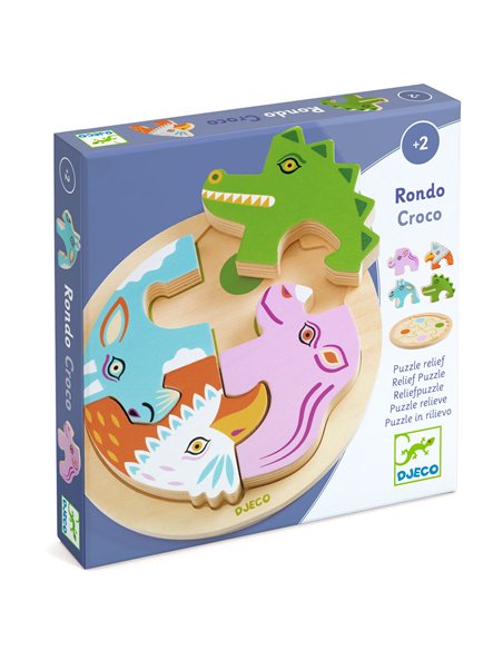 Puzzle bois Rondo Croco Djeco