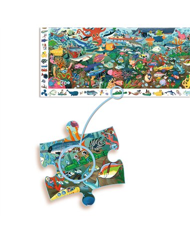 Puzzle observation Les secrets de la mer - 200 pcs- Djeco