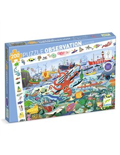 Puzzle observation Les secrets de la mer - 200 pcs- Djeco