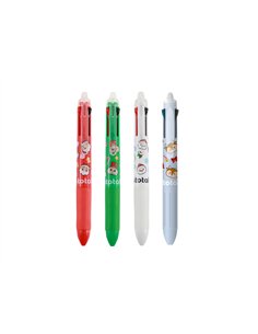 Stylo Effaçable 4 en 1 XMAS casse noisette - itotal
