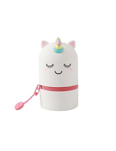 Mini trousse en silicone kawaii - licorne - itotal