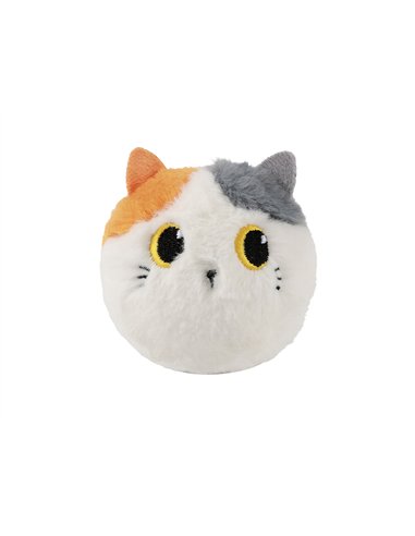 Balle rebondissante chat blanc et orange - itotal