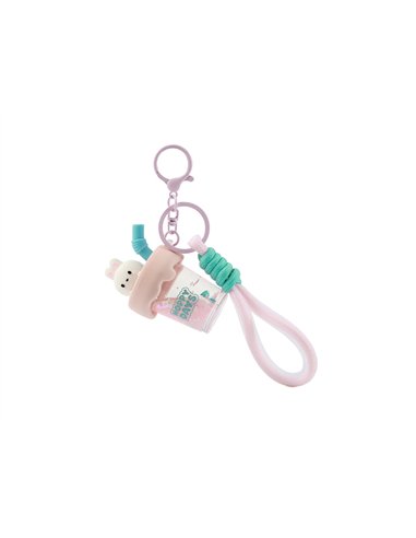 Porte clés bubble tea lapin - itotal
