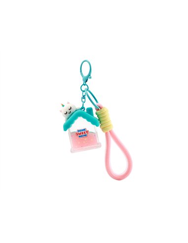 Porte clés maison licorne - itotal