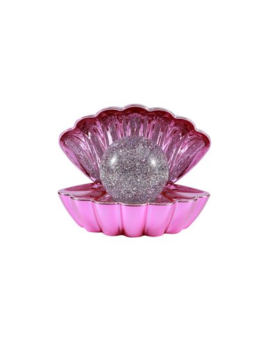 Lampe Coquillage rose métallique - Itotal