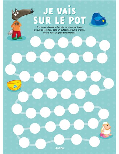 P'TIT LOUP - MON CAHIER D'ACTIVITÉS - JE VAIS SUR LE POT - Auzou