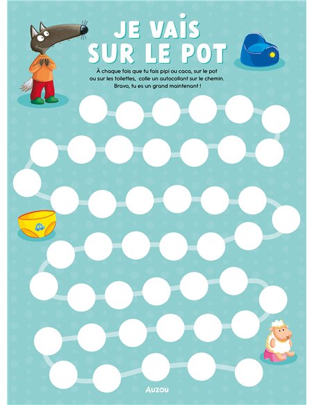 P'TIT LOUP - MON CAHIER D'ACTIVITÉS - JE VAIS SUR LE POT - Auzou