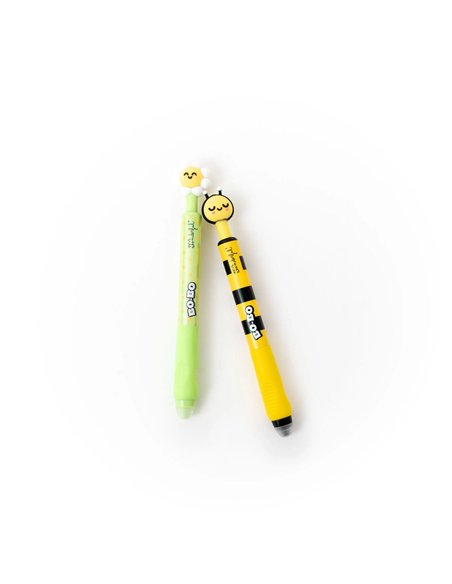 Set de 2 stylos effaçables Bo-Bo Click ! – Marguerite et Abeille - MR WONDERFUL