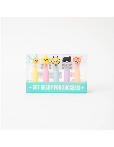 Lot de 5 surligneurs pastel – MR WONDERFUL