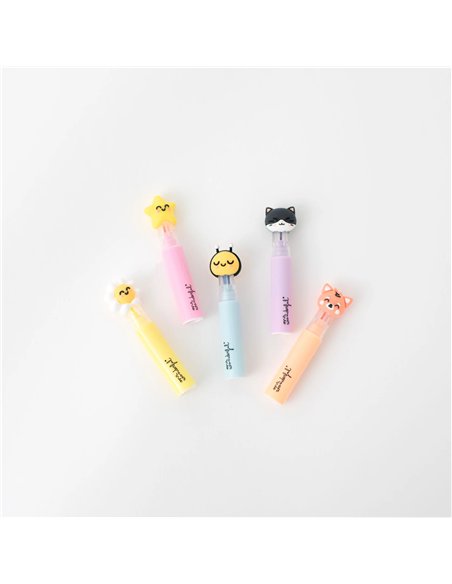 Lot de 5 surligneurs pastel – MR WONDERFUL