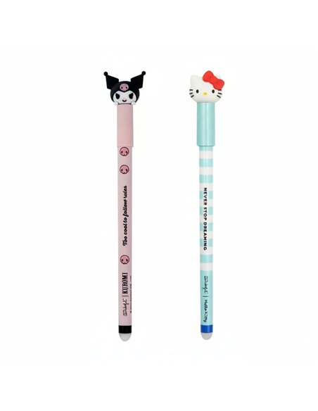 Set de 2 stylos effaçables Bo-Bo Hello Kitty – Hello Kitty et Kuromi - MR WONDERFUL