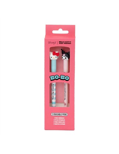 Set de 2 stylos effaçables Bo-Bo Hello Kitty – Hello Kitty et Kuromi - MR WONDERFUL