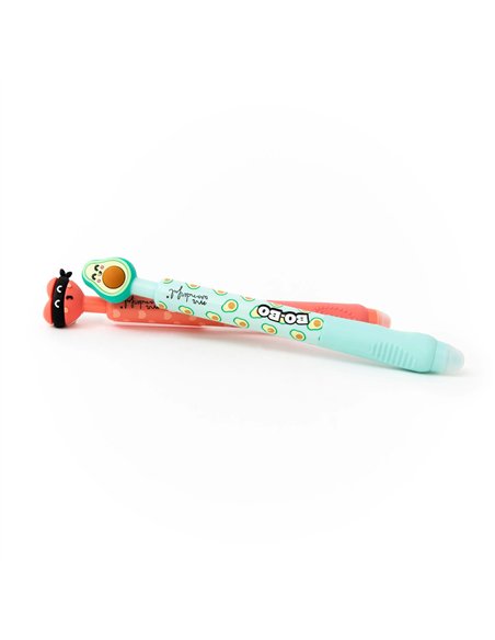 Set de 2 stylos effaçables Bo-Bo Click! - Cœur Bandit et Avocat - MR WONDERFUL