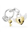 Porte-clés charms Cadenas coeur doré