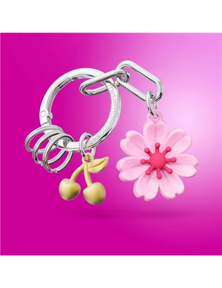 Porte-clés charms Fleur de cerisier