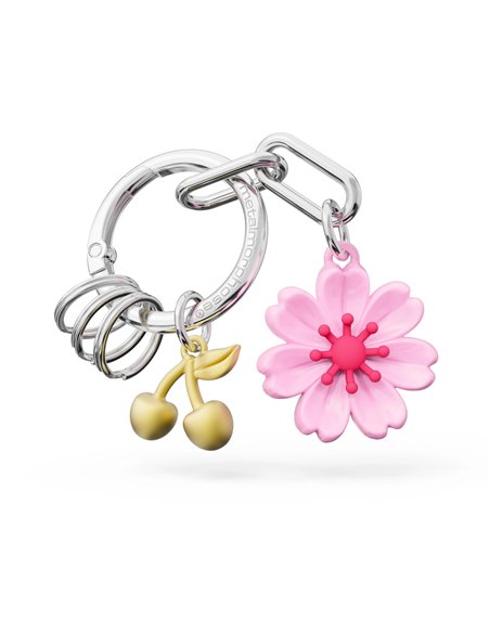 Porte-clés charms Fleur de cerisier