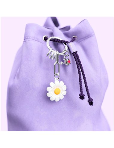 Porte-clés charms Marguerite
