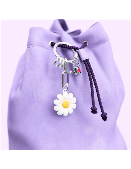 Porte-clés charms Marguerite