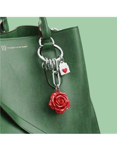 Porte-clés charms Rose