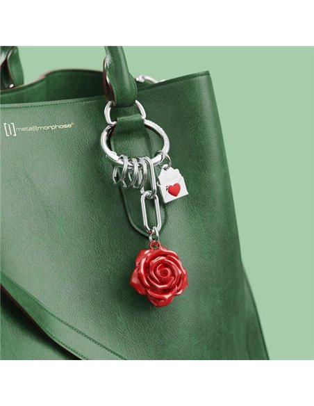 Porte-clés charms Rose