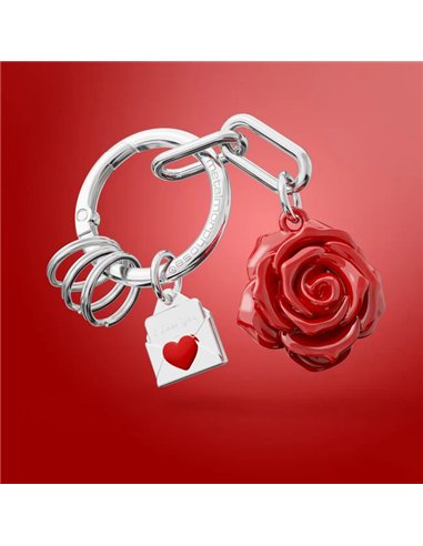 Porte-clés charms Rose
