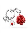 Porte-clés charms Rose