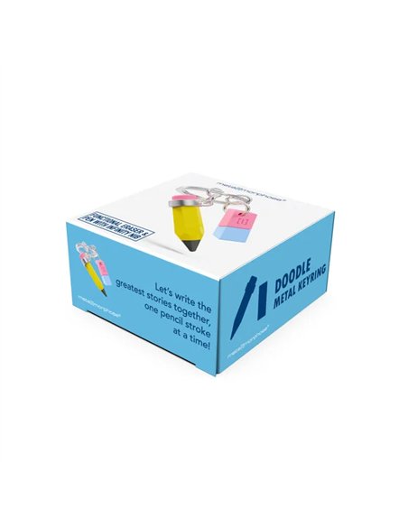 Porte-clés Crayon & Gomme maitre/maitresse