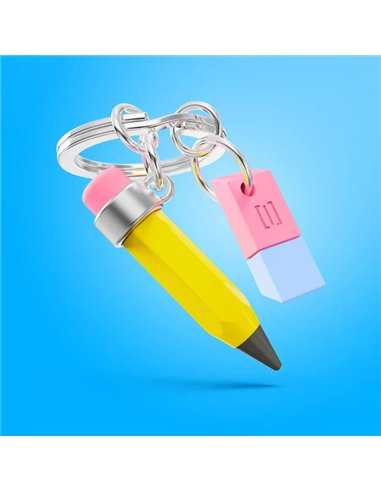Porte-clés Crayon & Gomme maitre/maitresse