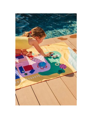 QUUT - serviette de jeu PlayTowel M (140 x 70cm) - Maison de poupée