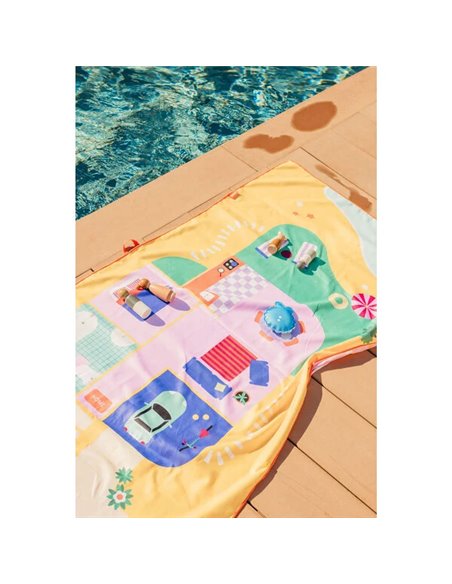 QUUT - serviette de jeu PlayTowel M (140 x 70cm) - Maison de poupée