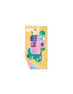 QUUT - serviette de jeu PlayTowel M (140 x 70cm) - Maison de poupée