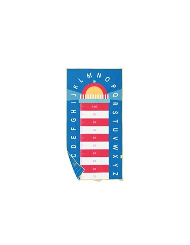 QUUT - serviette de jeu  PlayTowel M (140 x 70cm) - Phare Bleu