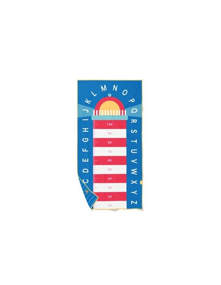 QUUT - serviette de jeu  PlayTowel M (140 x 70cm) - Phare Bleu