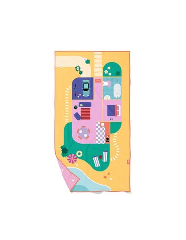 QUUT - serviette de jeu PlayTowel L (180 x 100cm) - Maison de poupée