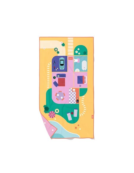QUUT - serviette de jeu PlayTowel L (180 x 100cm) - Maison de poupée