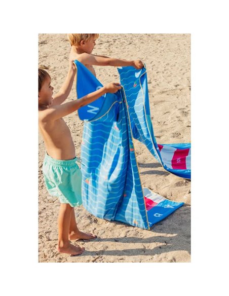 QUUT - serviette de jeu PlayTowel L (180 x 100cm) - Phare bleu