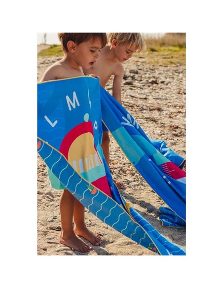 QUUT - serviette de jeu PlayTowel L (180 x 100cm) - Phare bleu