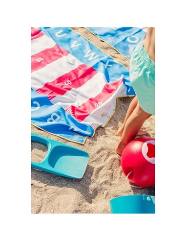 QUUT - serviette de jeu PlayTowel L (180 x 100cm) - Phare bleu