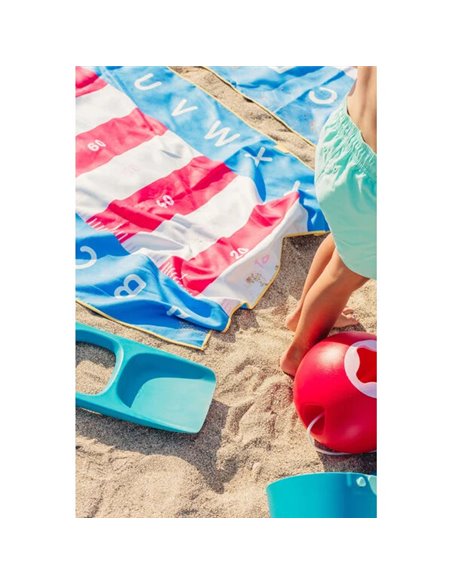 QUUT - serviette de jeu PlayTowel L (180 x 100cm) - Phare bleu