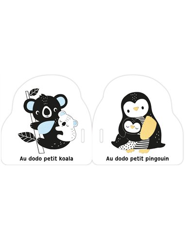 MON PREMIER LIVRE POUSSETTE EN NOIR ET BLANC - AU DODO - Auzou
