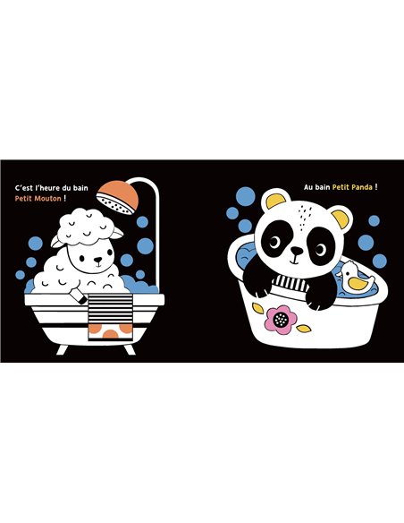 MON PREMIER LIVRE DE BAIN MAGIQUE - EN NOIR ET BLANC ! - Auzou