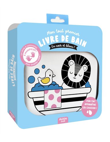 MON PREMIER LIVRE DE BAIN MAGIQUE - EN NOIR ET BLANC ! - Auzou