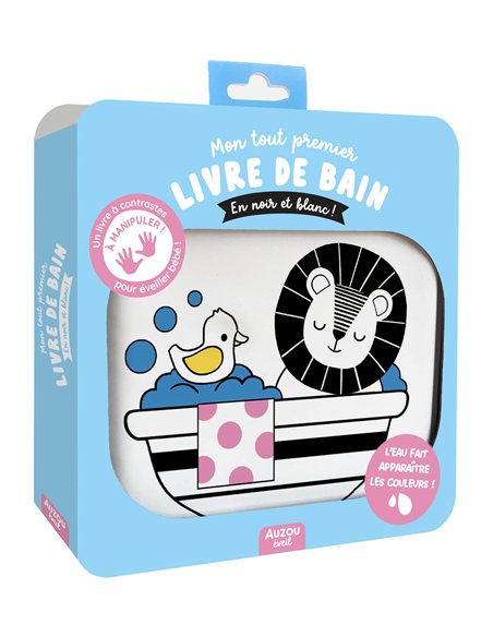 MON PREMIER LIVRE DE BAIN MAGIQUE - EN NOIR ET BLANC ! - Auzou